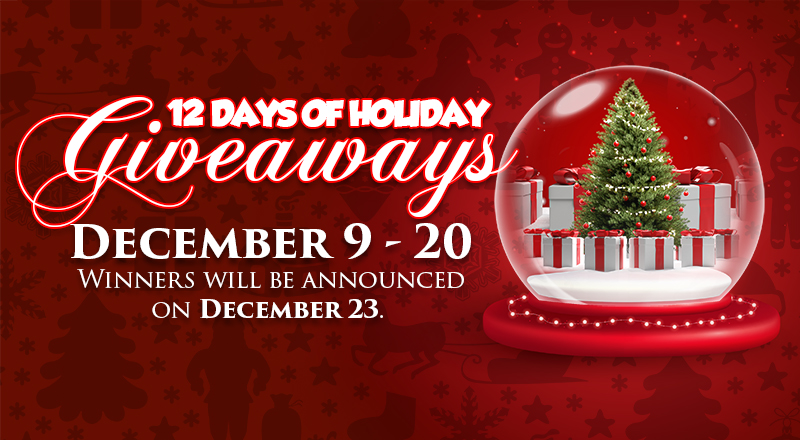 12 Days of Holiday Giveaways