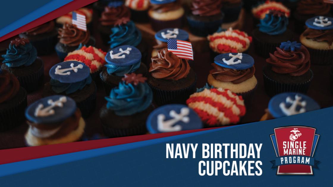 SMP Navy Birthday Cupcakes